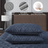 Quilt Set Queen Size Navy Blue, Classic Geometric Diamond Stitched Pattern, Pre-Washed Ultra Soft Lightweight Quilted Bedspread Coverlet for All Season