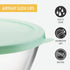 Mixing Bowls with Lids, Glass Mixing Bowl Set with BPA Free Lids, Space Saving Nesting Bowls, Food Storage Containers, 6 Piece Set Glass Bowls with Lids