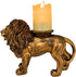 THE NIFTY NOOK Majestic Lion Candle Holder with LED Flameless Pillar Candle for Home and Office¦