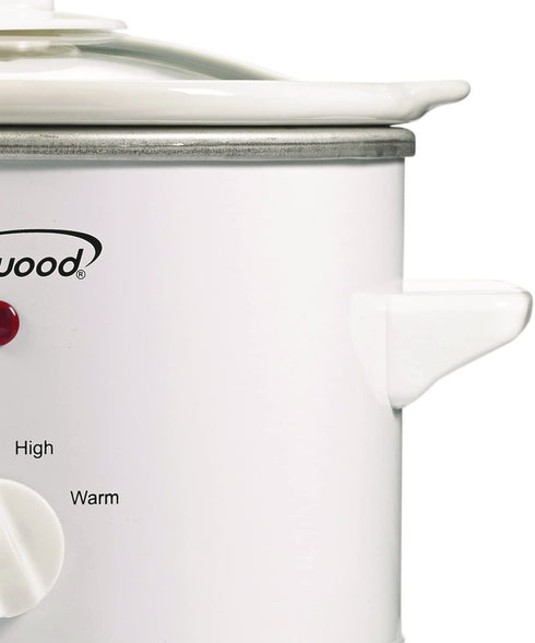 Brentwood Slow Cooker, 1.5 Quart, White