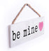 P. Graham Dunn Be Mine Pink Heart 10 x 3.4 Pine Wood Decorative String Sign
