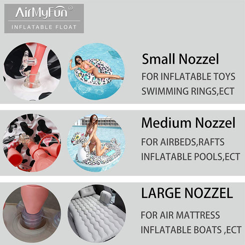 AirMyFun Electric Air Pump, Quick Inflate & Deflate for Inflatable Cushions, Pool Floats, Air Mattress, Portable Pumps Travel & Indoor Use
