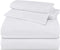 Utopia Bedding Queen Sheet Set - Jersey Knit Sheets 4 Piece Queen Jersey Sheet Set Cotton Jersey Sheets Soft T-Shirt Stretchy Sheets (Queen, White)
