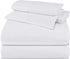 Utopia Bedding Queen Sheet Set - Jersey Knit Sheets 4 Piece Queen Jersey Sheet Set Cotton Jersey Sheets Soft T-Shirt Stretchy Sheets (Queen, White)