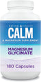 Natural Vitality Calm Magnesium Glycinate Supplement, Magnesium Supports Bone, Muscle, Heart, & Nerve Health, Supports a Balanced Mood, Non-GMO, Vegan, Gluten Free 180ct Capsules