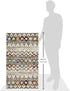 SAFAVIEH Amsterdam Collection AMS108K Moroccan Boho Non-Shedding Living Room Bedroom Accent Rug, 2'3" x 4', Ivory / Multi