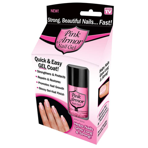 Ontel Armor Nail Gel, Pink, 0.45 Fl Oz, As Seen on TV