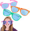 3 Jumbo Sunglasses for Party Funny Plastic Huge Sunglasses Photo Prop, 80's Birthday Party Favors for Kids & Adults, Pool Beach Party Decorations, Gag Gift