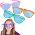 3 Jumbo Sunglasses for Party Funny Plastic Huge Sunglasses Photo Prop, 80's Birthday Party Favors for Kids & Adults, Pool Beach Party Decorations, Gag Gift