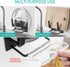 Self Adhesive & Wall Mount Aluminum Pot Lid Rack,Pan Cover Racks,Cutting Board Storage of Black FAYCHE