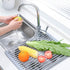 Generic Roll Up Dish Drying Rack,Over The Sink Dish Rack Kitchen Rolling Dish Drainer Multipurpose Foldable Over Sink Kitchen Drainer Rack for Cups Fruits Vegetables(Warm Grey ,17x13.5 inch) (1)
