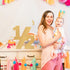 Wooden Half Sign 1/2 Baby Birthday Party Supplies Photo Prop for 6 Months Birthday Birthday Decor Age Sign Large Numbers