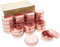 Mimi Pack 24 Pack Tins 1 oz Shallow Round Tins with Solid Screw Lids Empty Tin Containers Cosmetics Tins Party Favors Tins and Food Storage Containers (Rose Gold)
