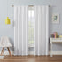 ECLIPSE Kendall Modern Blackout Thermal Rod Pocket Window Curtain for Bedroom or Living Room (1 Panel), 42" x 95", White