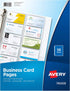 Avery Business Card Pages, Pack of 10 (76009)