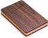 MaxGear Business Card Holder Wood Business Card Holders, Business Card Case Name Card Holder for Men Pocket Card Holder with Magnetic Closure, Walnut Beech
