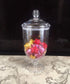 Bekmore Large Apothecary Jar with Airtight Lid in Premium Acrylic, Decorative Weddings Candy Buffet, Break-Resistant and BPA-Free, 57.5 Ounce