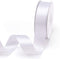 IHKFILAN Double Face Satin Ribbon 1Inchx25Yards Double Sided Solid Polyester Ribbon for Gift Wrapping Party Hair Braids Bow Baby Shower Decoration Floral Arrangement Craft Supplies,White