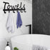 Bathroom Towel Rack, Rustproof, Towel Racks for Bathroom, Wall Mount Space Saving and Easy to Install -Sturdy Towel Hooks -The Perfect Addition to Your Bathroom Decor Convenient Towel Holder, Black
