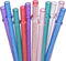 Dakoufish 11 Inch Reusable Tritan Plastic Straws, Replacement Glitter Sparkle Drinking Straws for 24 oz-40 oz Mason Jars/Tumblers,Dishwasher safe,Set of 12 with Cleaning Brush(6color,11inch)