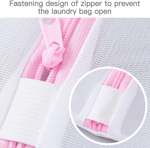 CCidea 6 Pack Mesh Laundry Bag for Delicates, for Washing Machine,Clothing Washing Bags with Zipper Large and small clothes