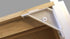 Berta (40 Pieces) 90 Degree Cabinet Triangle Bracket, Plastic White Corner Support Braces