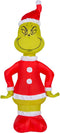 Gemmy 19" Airdorable Christmas Airblown Inflatable Grinch in Santa Suit Dr. Seuss