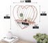 Afuly Rose Gold Floating Shelves Small Wall Shelf Wall Mounted Metal Heart Design Storage Romantic Love Shelf Bedroom Kitchen Bathroom Unique Cute Nursery Room Decor