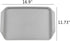 Anbers Grey Plastic Serving Tray/Cafeteria Fast Food Tray,12" by 16", Pack of 4