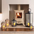 5plots 3? x 6? Ivory Flickering Flameless Candles with Clear Shell, Unbreakable Glass Battery Operated Plexiglass LED Pillar Radiance Candles with Remote Control and Timer