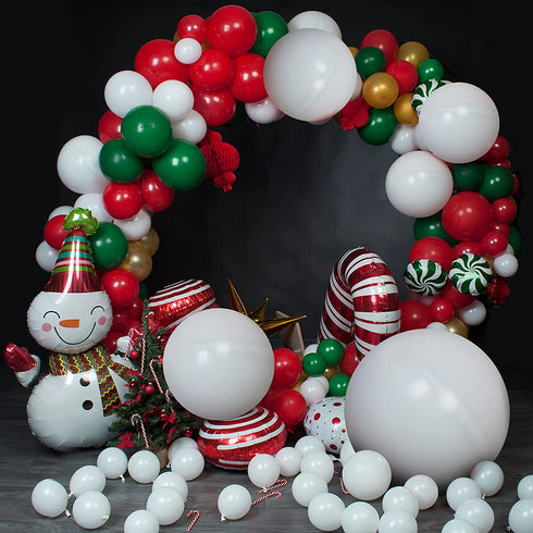 100 Pieces Latex Balloons Different Sizes 18/12/10/5 Inch Party Balloon Kit for Halloween Christmas Thanksgiving Baby Shower Wedding Birthday Bride Balloon Party Decoration (White)