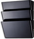 Officemate 26092 Letter Size Wall File, Recycled, 13 W x 4-1/8 D x 14-1/2 H, Black