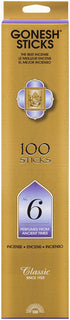 Gonesh Collection #6 100 Stick Pack Classic Incense Count