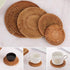 Rattan Coasters, Handmade Teacup Coasters, Creative Gift for Kitchen Table Drinks Crafts Round Natural Coasters Coasters Set (3.94in)