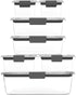 Rubbermaid Brilliance Storage 14-Piece Plastic Lids | BPA Free, Leak Proof Food Container, Clear