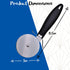 Pizza Cutter Quality Stainless Steel Pizza Cutter Wheel, Pizza Wheel, Super Sharp Pizza Slicer with Non Slip Handle, Easy to Clean Dishwasher Safe Heavy Duty Smooth Rotating - Top Rated