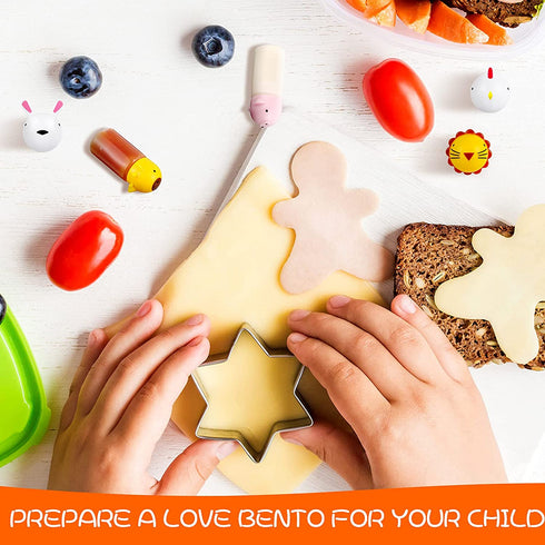 14 Pieces Bento Soy Sauce Case Container Bento Box Accessories, Mini Condiment Plastic Bottle with Dropper, Cute Animal Lunch Sauce Case Container for Kids Hiking Travel Lunch Salad Ketchup Syrup Oil