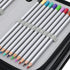 Pencil Case 72 Slots Large Capacity Pens Case Pencil Pouch Wrap Coloring Pencil Holder Organizer Stationary Bag with Interior Zippered Pocket