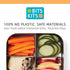 Bits Kits Stainless Steel Reusable Condiment and Snack Containers, Set of 3