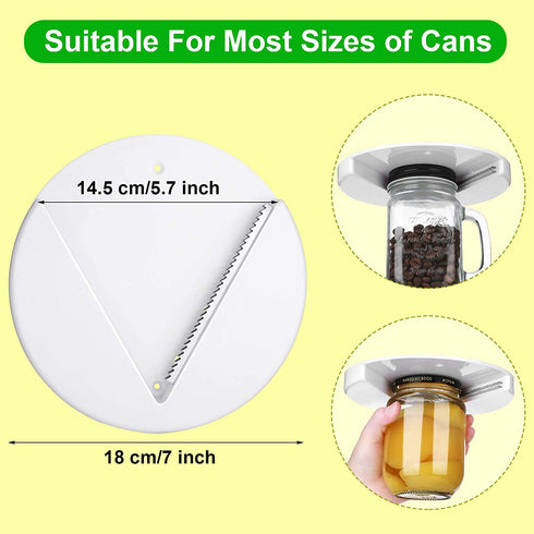 3 Pieces Jar Opener Under Cabinet for Weak Hands 5 in 1 Multi Function Can Opener Set Bottle Opener Kit with Silicone for Women Children with Arthritis Suffering