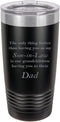 Only thing better than having you as my Son-in-Law is our grandchildren having you as their Dad Stainless Steel Engraved Insulated Tumbler 20 Oz Travel Coffee Mug, Black