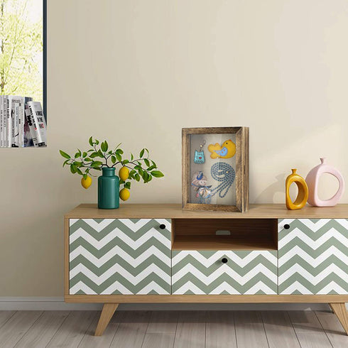 Love-KANKEI Shadow Box Frame 8x10 Shadow Box Display Case with Linen Back Memorabilia Awards Medals Photos Memory Box Carbonized Black