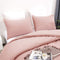 Luxlovery Pink Pillowcases Women Girls Blush Pink Pillow Shams Dusty Rose Pillowcase for Adults Teens Pillow Cases 2 Pack 20x26 Inches for Queen Bed
