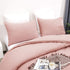 Luxlovery Pink Pillowcases Women Girls Blush Pink Pillow Shams Dusty Rose Pillowcase for Adults Teens Pillow Cases 2 Pack 20x26 Inches for Queen Bed