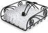 Spectrum Diversified Scroll Deco Flat Holder with Weighted Arm, Traditional-Style Napkin Dispenser, Sturdy Steel Kitchen & Dining Room D©cor
