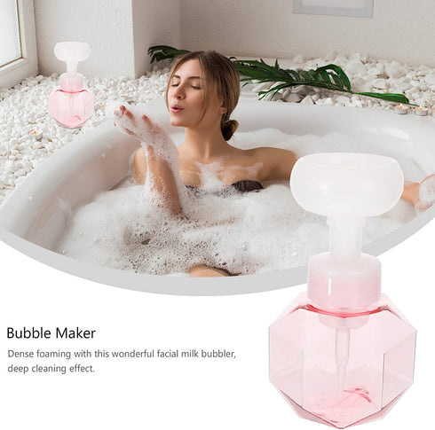 YARNOW Foaming Soap Dispenser Flower Shape Empty Foam Liquid Bottle Plastic Press Bottles for Kitchen