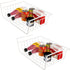Suwimut 2 Pack Under Shelf Wire Basket, White Storage Baskets Hanging Baskets Sliding Shelf Under Cabinet Add-on Storage Racks Home Organization for Kitchen Pantry Desk Bookshelf