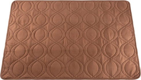 PETMAKER - 100% Waterproof Furniture Protector Pad Mat Quilted Cover, Shields Couch, Bed, and Sofa from Bedwetting, Stains, Spills, Accidents - Suitable for Pets, Kids, Adults (Brown) - 36x28