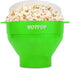 The Original Hotpop Microwave Popcorn Popper, Silicone Popcorn Maker, Collapsible Bowl BPA-Free and Dishwasher Safe- 20 Colors Available (Green)