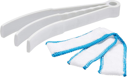 Amazon Basics Duster, 3-Pack, Blue&White